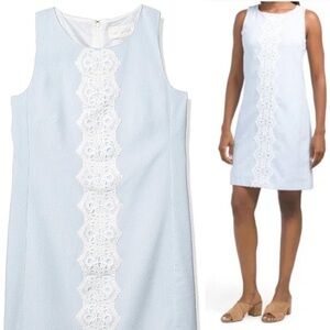 New Pappagallo SZ 4 Women's Seersucker Shift Dress